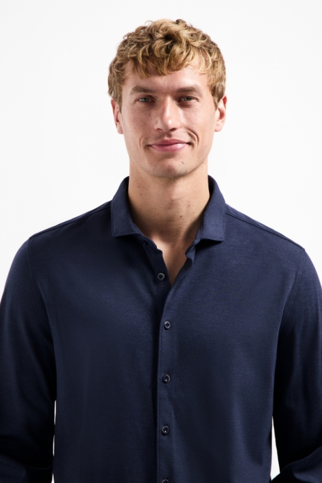 NO-EXCESS shirt jersey melange stretch